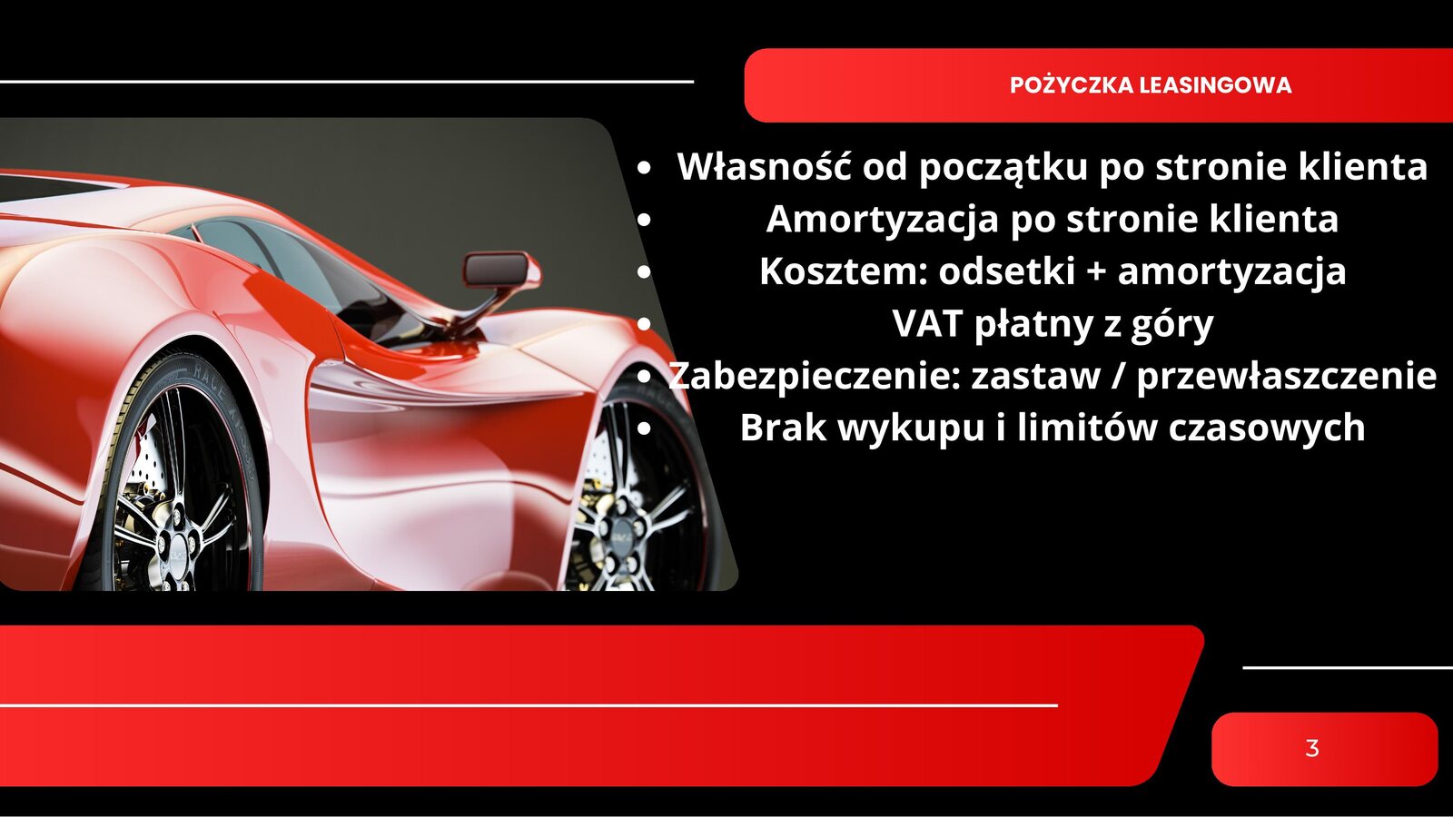 Pożyczka leasingowa: własność od początku po stronie klienta